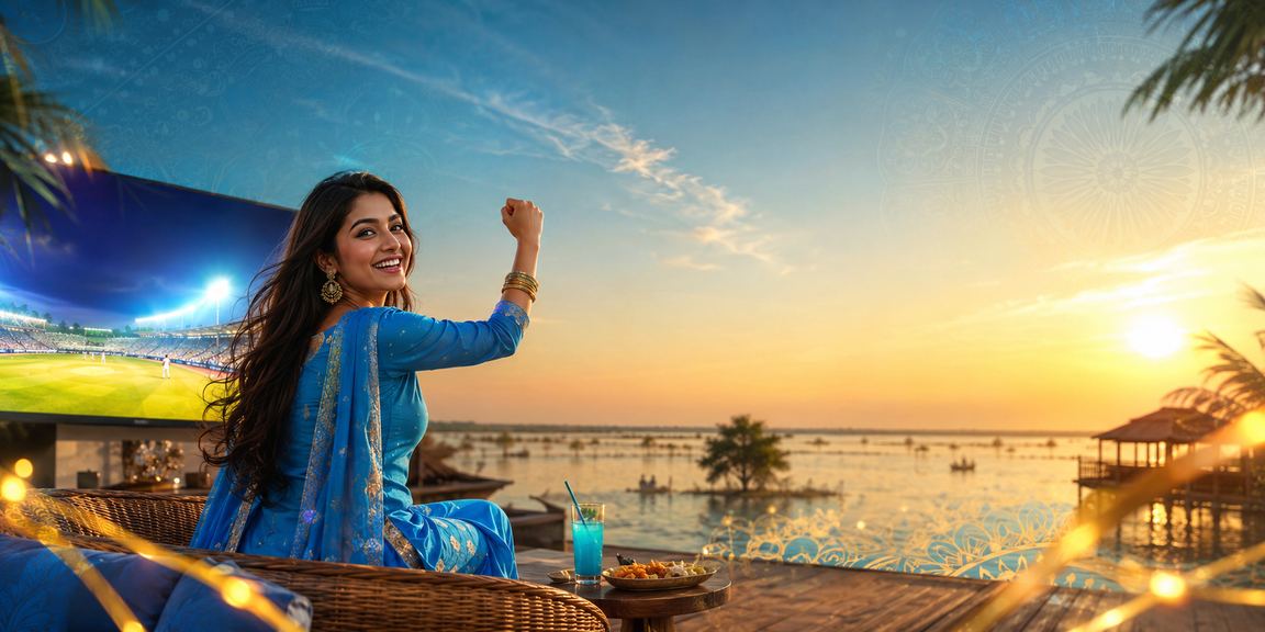 তাঙ্গুয়ার হাওর পটভূমিতে ক্রিকেট বেটিং উপভোগকারী ব্যবহারকারী